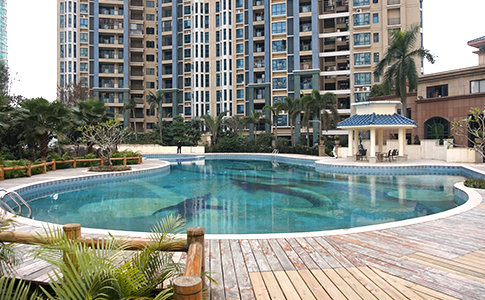 清遠龍匯嶺峰小區泳池工程客戶見證