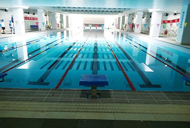 長沙天心區桂花坪小學游泳館恒溫泳池工程
