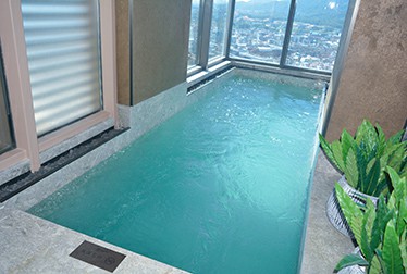 廣州佳兆業(yè)“天墅”高層復(fù)式層流推進(jìn)器泳池工程