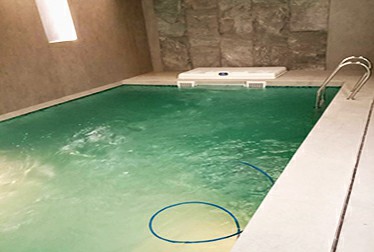 河北唐山私人會所恒溫無邊際泳池設備工程