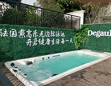 占地僅10㎡的無邊際泳池竟暗藏這么多功能？[戴高樂泳池設備]